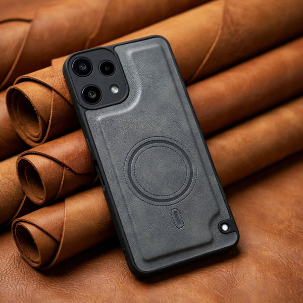 Crest Grey Leather Case for Nothing Phone 3a Lite