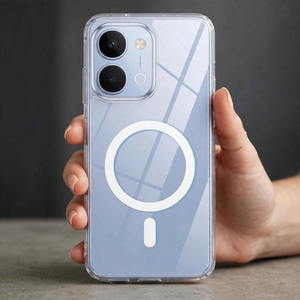 MagSafe Clear Transparent Silicone case for Vivo T5X