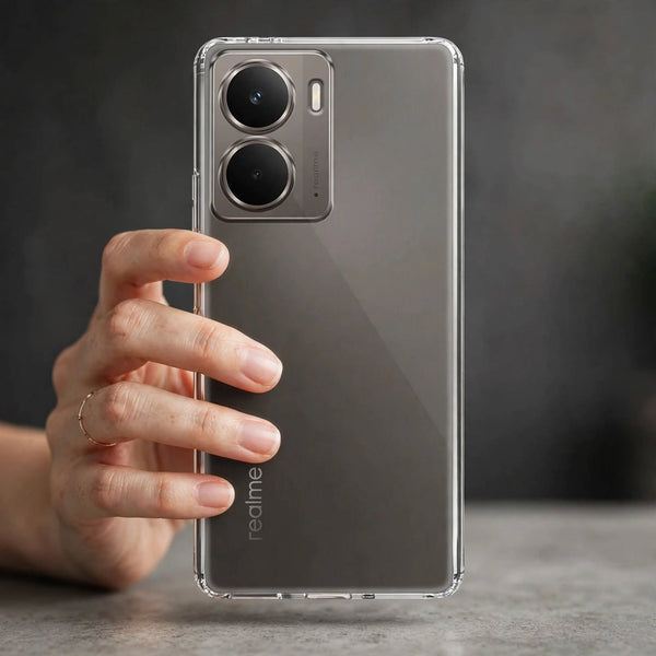 SilicaClear Transparent Silicone Case for Realme P3