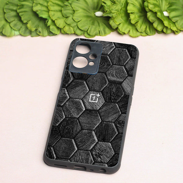 HexaGrid Black metal back case for OnePlus Nord CE 2 Lite