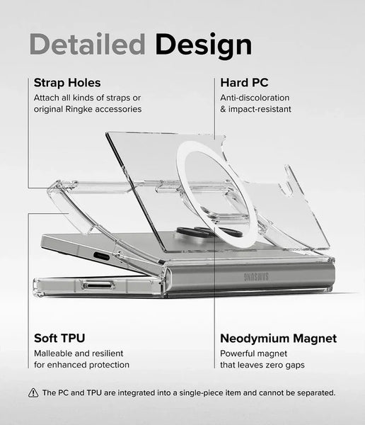 MagSafe Clear Transparent Silicone case for Samsung Z Fold 7 5G