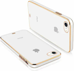 White Electroplated Transparent Case for Apple iphone 7