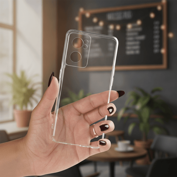 Invisi Anti Yellow Transparent Case for Oneplus Nord CE 2 - The Hatke