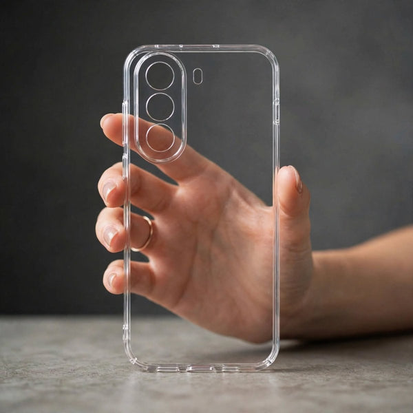 Invisi Anti Yellow Transparent Case for Realme P4X - The Hatke