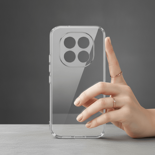 Invisi Anti Yellow Transparent Case for Redmi Note 15 Pro Plus - The Hatke