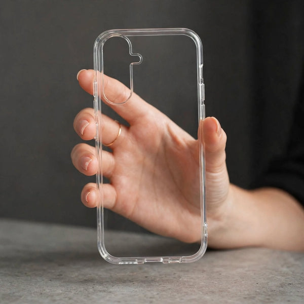Invisi Anti Yellow Transparent Case for Samsung F16 - The Hatke