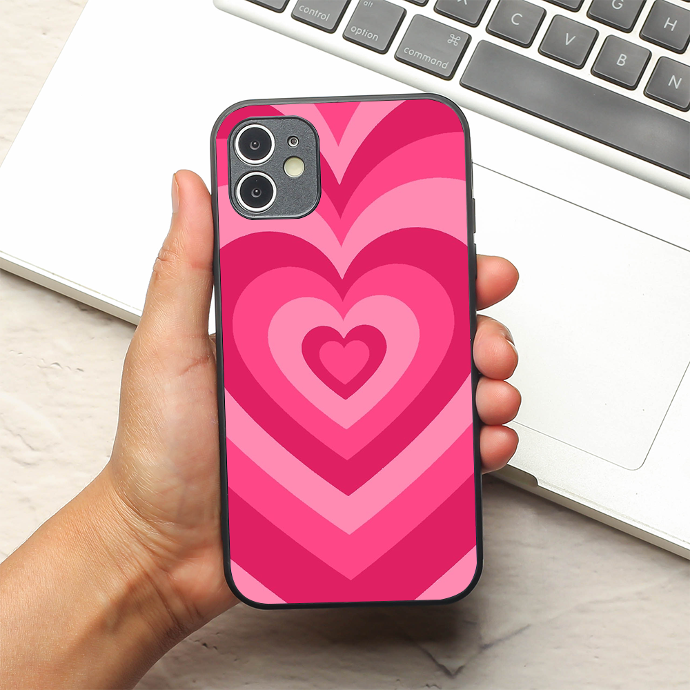 Retro Love metal back case for Apple Iphone 12