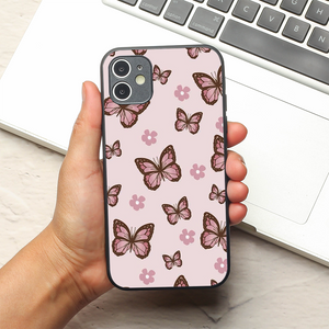 Butterfly Bloom metal back case for Apple Iphone 12 – The Hatke