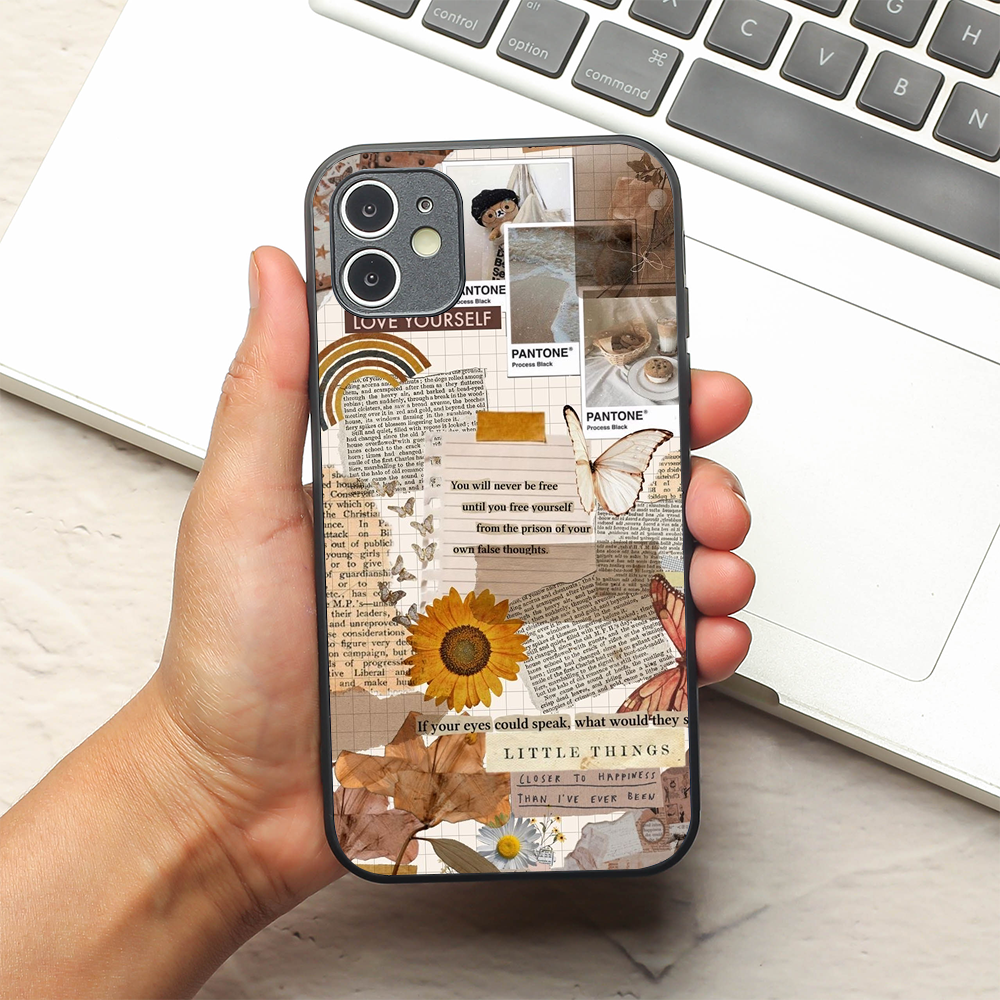 Sunlit Stories metal back case for Apple Iphone 12