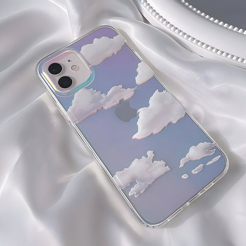 Cloud Transparent silicone case for Apple iPhone 12
