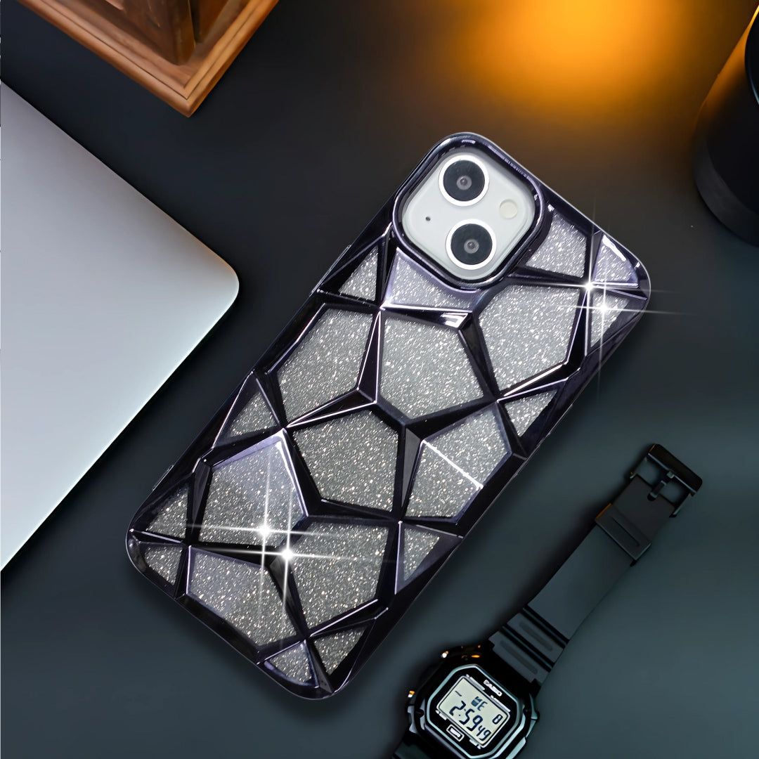 Dazzle Black Silicone case for Apple iphone 13