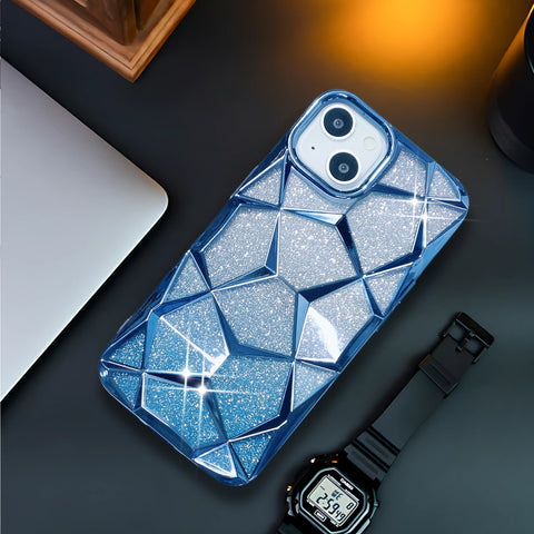 Dazzle Blue Silicone case for Apple iphone 13