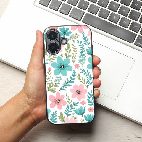 Floral Mist metal back case for Apple Iphone 17