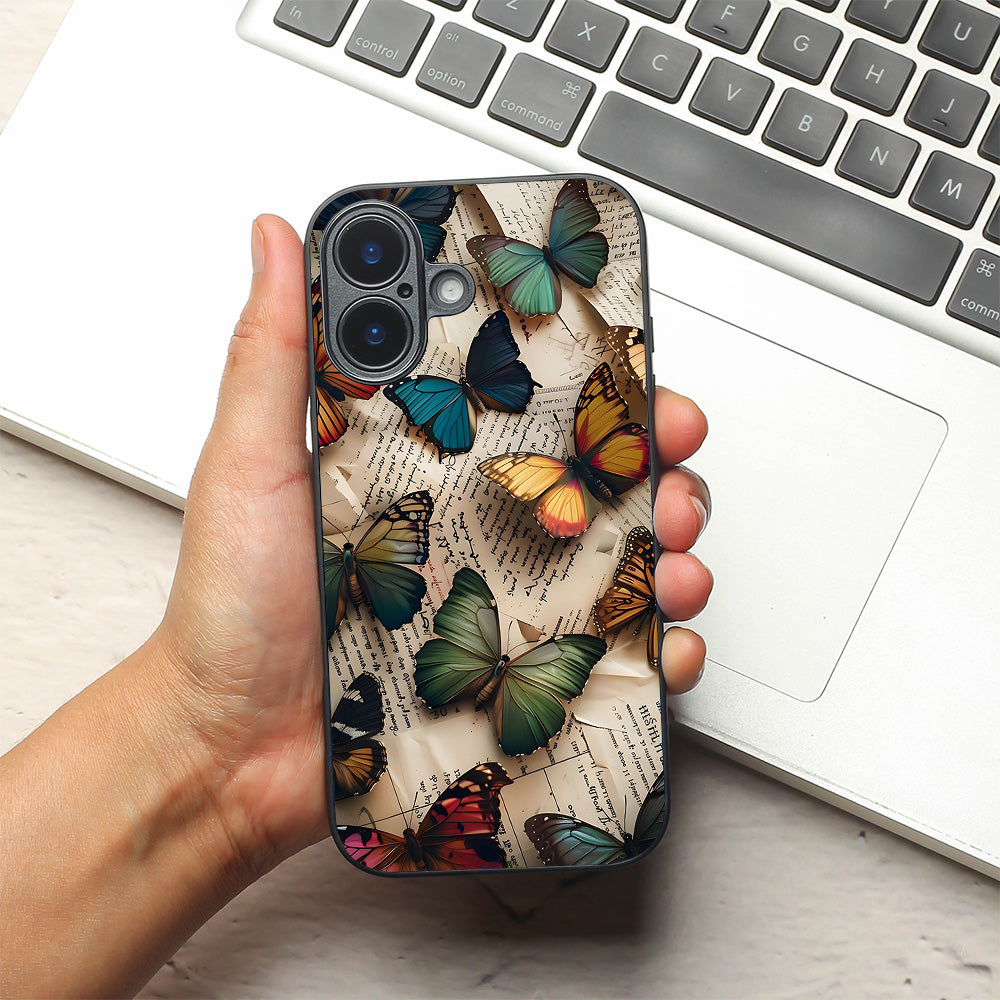Butterfly Effect metal back case for Apple Iphone 16