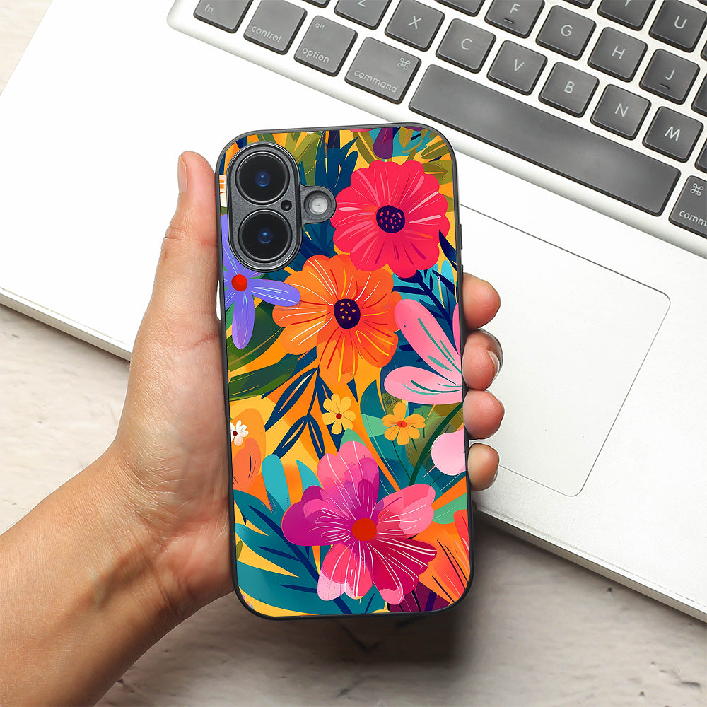 Bloom Burst metal back case for Apple Iphone 17