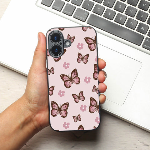 Butterfly Bloom metal back case for Apple Iphone 17