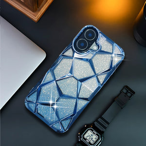 Dazzle Blue Silicone case for Apple iphone 16