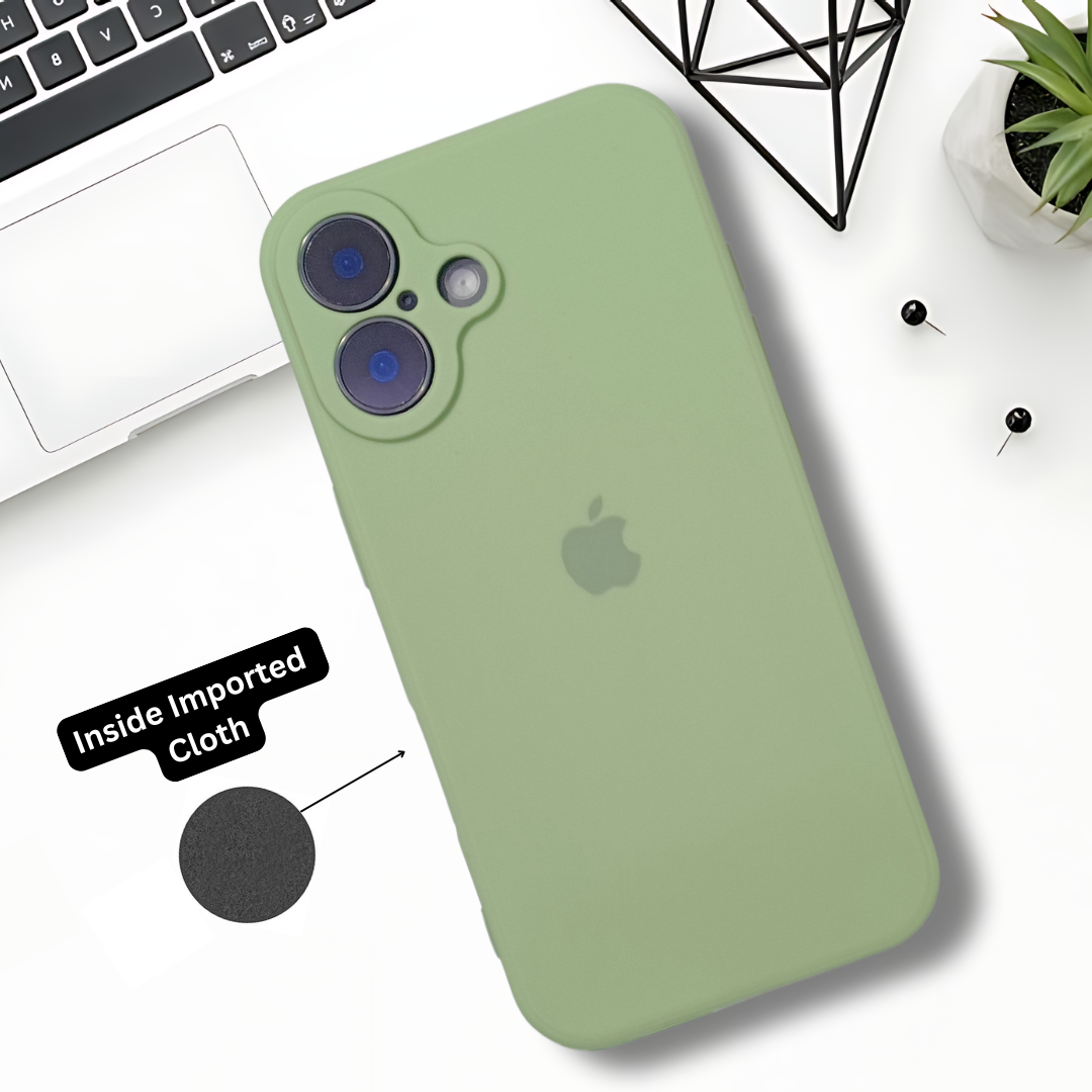 Light Green Candy Silicone Case for Apple Iphone 16