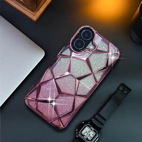Dazzle Pink Silicone case for Apple iphone 16