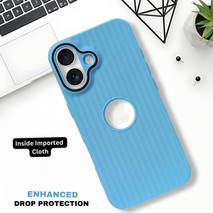 SleekLine Skyblue Silicone Case for Apple Iphone 16