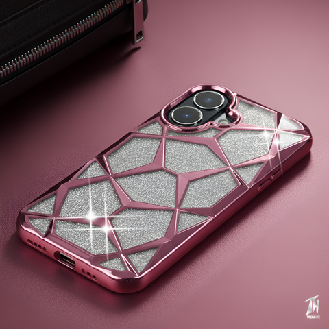 Dazzle Pink Silicone case for Apple iphone 17