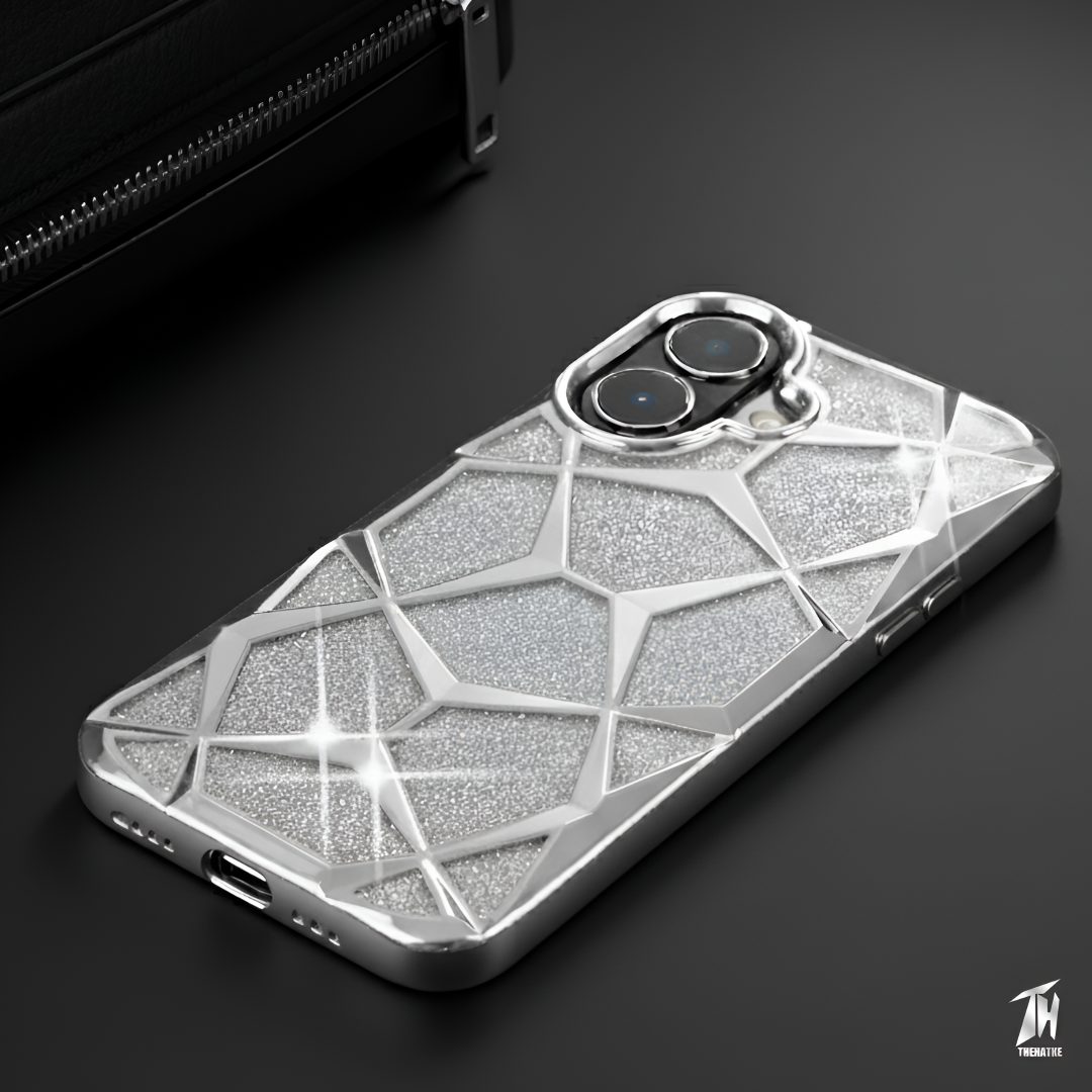 Dazzle Silver Silicone case for Apple iphone 17