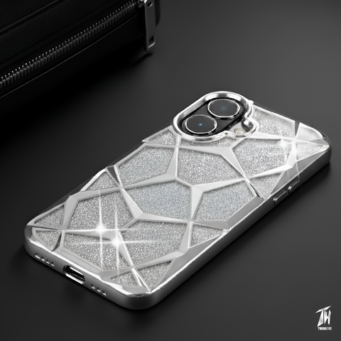Dazzle Silver Silicone case for Apple iphone 17