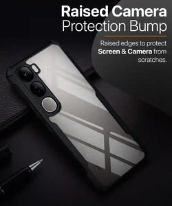 Hybrid Shockproof protective transparent Silicone Case for Vivo Y300