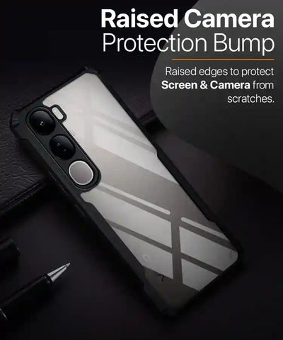 Hybrid Shockproof protective transparent Silicone Case for Vivo Y300