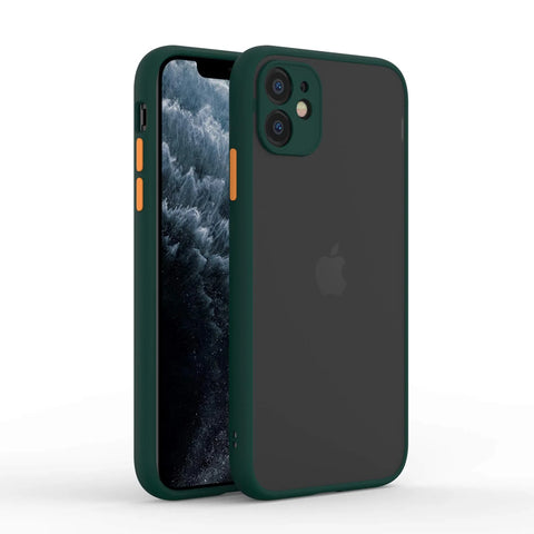 Dark Green Smoke Silicone Safe case for Apple iphone 11