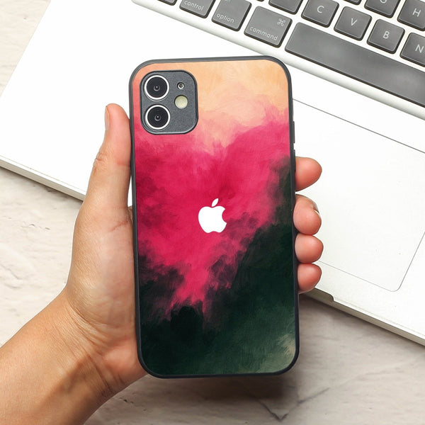 Roseate oil Paint (MB) Silicone Case for Apple Iphone 12