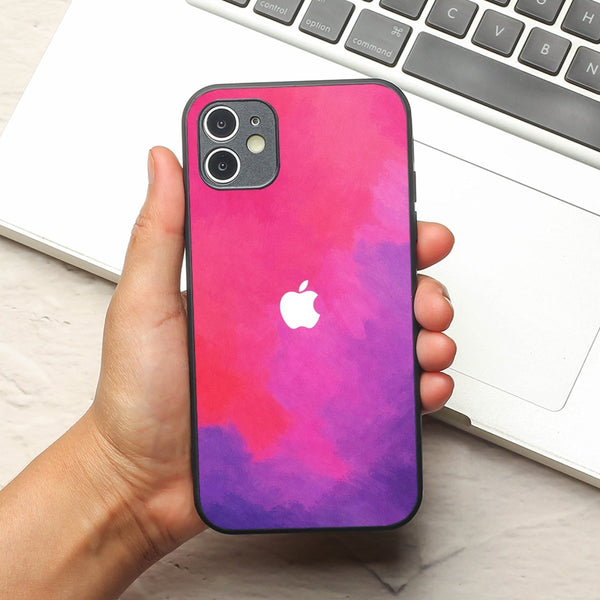 Magenta oil Paint (MB) Silicone Case for Apple Iphone 11
