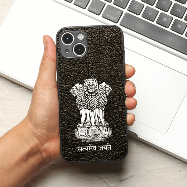 Black Satyamev Jayate MB Case for Apple Iphone 15 Plus