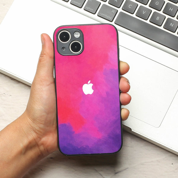 Magenta oil Paint (MB) Silicone Case for Apple Iphone 14