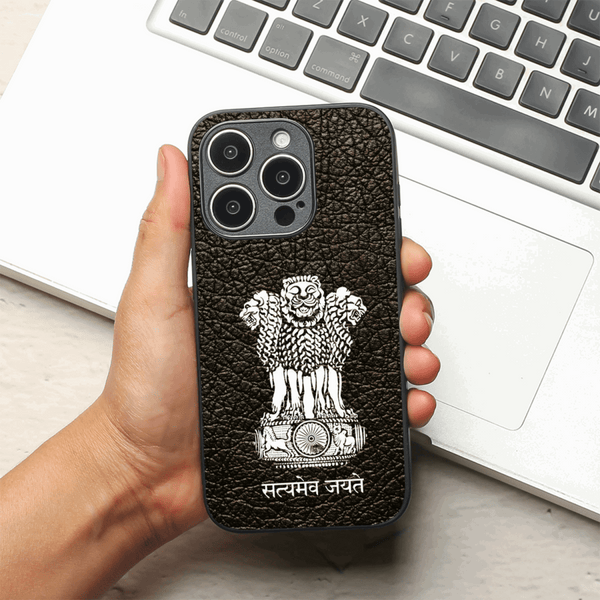 Black Satyamev Jayate MB case for Apple Iphone 16 Pro