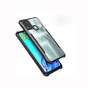 Hybrid Shockproof protective transparent Silicone Case for Infinix Hot 10 Play