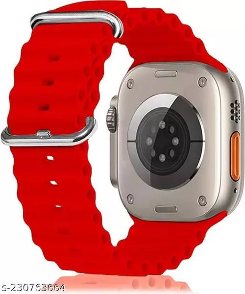 Red Ocean Loop Watch Strap For apple For Apple Watch SERIES 4 (42mm/44mm/45mm/46mm/49mm)