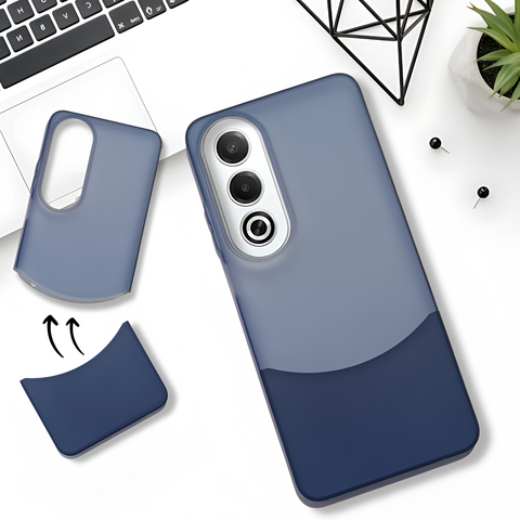 Dark Blue Detach Matte Case For Oppo K12X