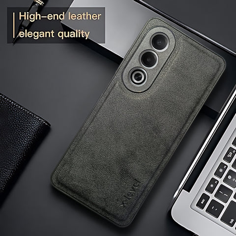 X-LEVEL Black Leather Case for Oppo K12x