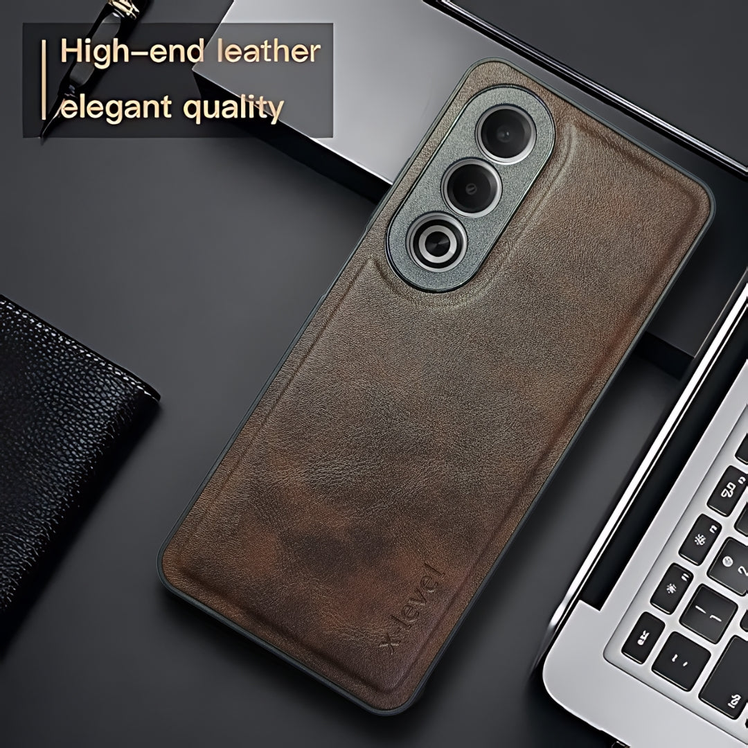 X-LEVEL Dark Brown Leather Case for Oppo K12x