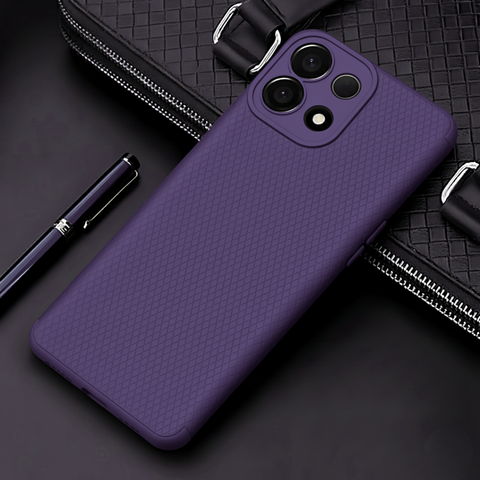 Deep Purple Line Wave Silicone Case for Oppo K13