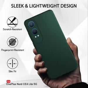 Dark Green Candy Silicone Case for Oneplus Nord CE 4 Lite