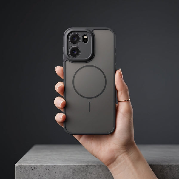 KYRON Black Camera Protection Matte Case for Oneplus Nord Ce 6 - The Hatke