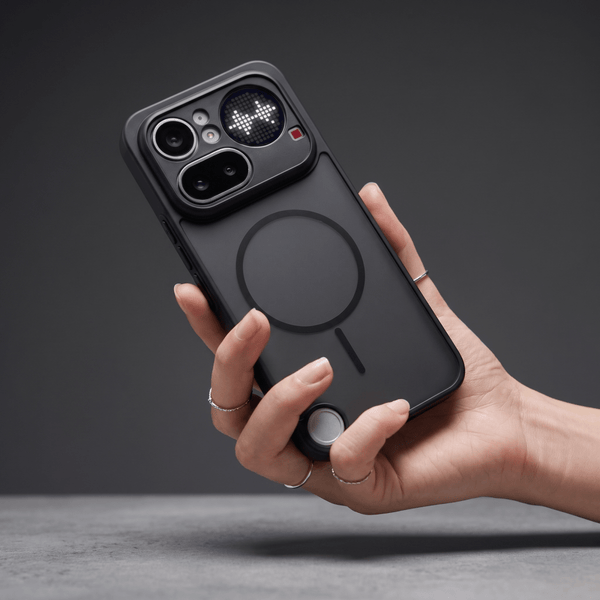 KYRON Black Matte Camera Protection Case for Nothing Phone 4a Pro - The Hatke