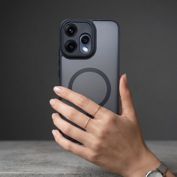 KYRON Black Matte Camera Protection Case for Oppo Reno 15 - The Hatke