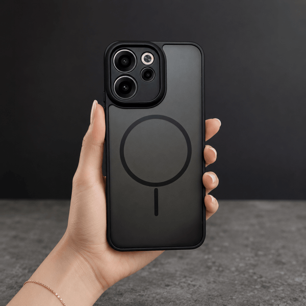 KYRON Black Matte Camera Protection Case for Oppo Reno 15c - The Hatke