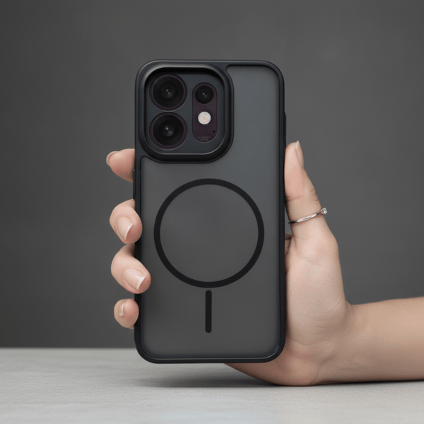KYRON Black Matte Camera Protection Case for Oppo Reno 16 - The Hatke
