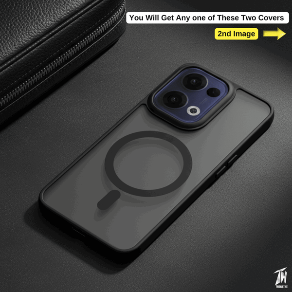 KYRON Black Matte Case for Oppo Reno 13 - The Hatke