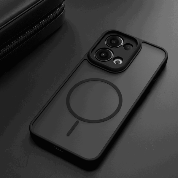 KYRON Black Matte Case for Oppo Reno 13 - The Hatke