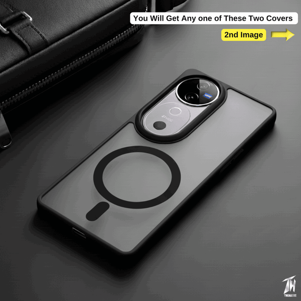 KYRON Black Matte Case for Vivo V40 - The Hatke